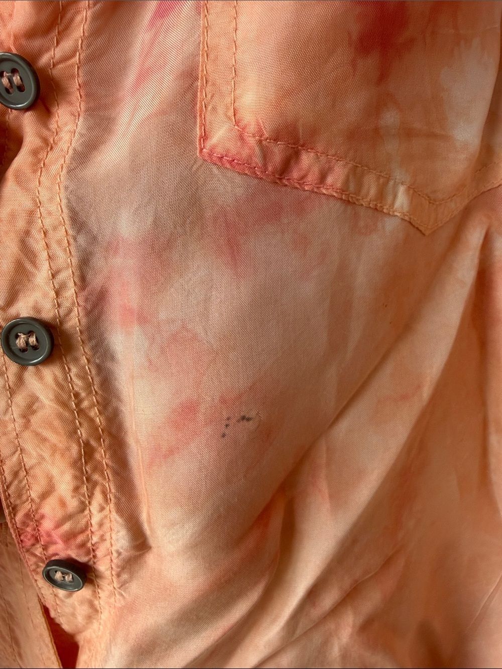 Johnny Was Pete & Greta Boho Tie-Dye Oversized Button Down Shirt - Picture 4 of 8